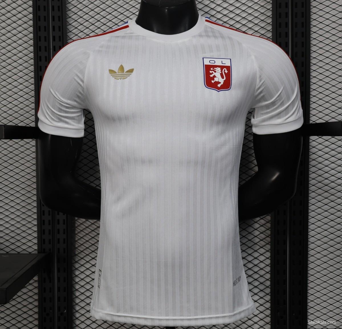 Player Version 25/26 Olympique Lyon 75 Year Anniversary White Jersey