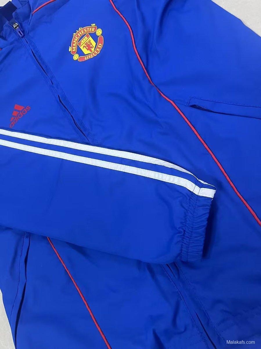 25/26 Manchester United Blue Windbreaker