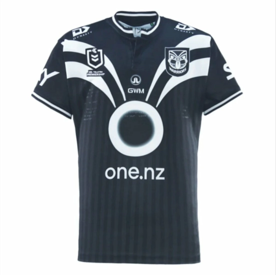 25/26 New Zealand Warriors Navy with White Diagonal Stripes Jersey