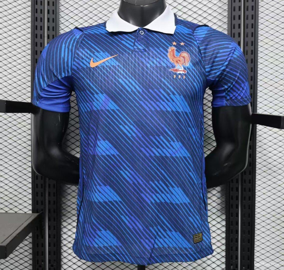 Player Version 2025 France Home Navy Blue Jersey