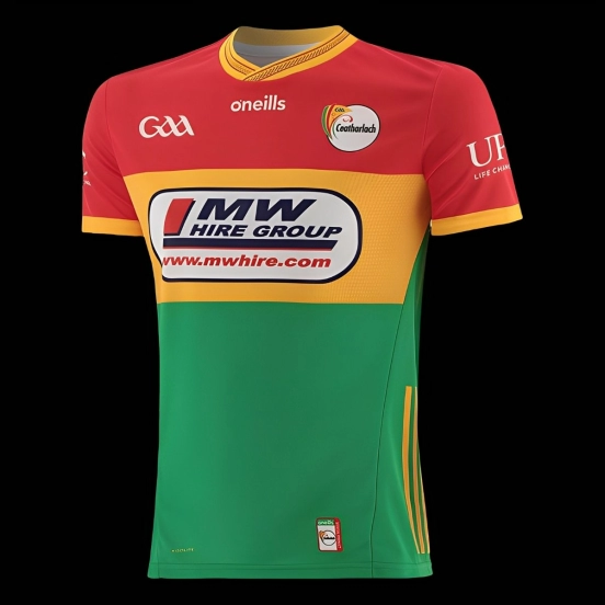 25/26 Carlow GAA Red, Gold and Green Tri-Color Jersey
