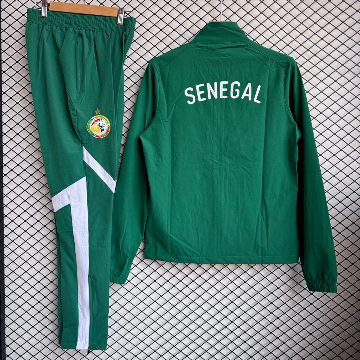 25/26 Algeria Green Full Zipper Windbreaker + Long Pants