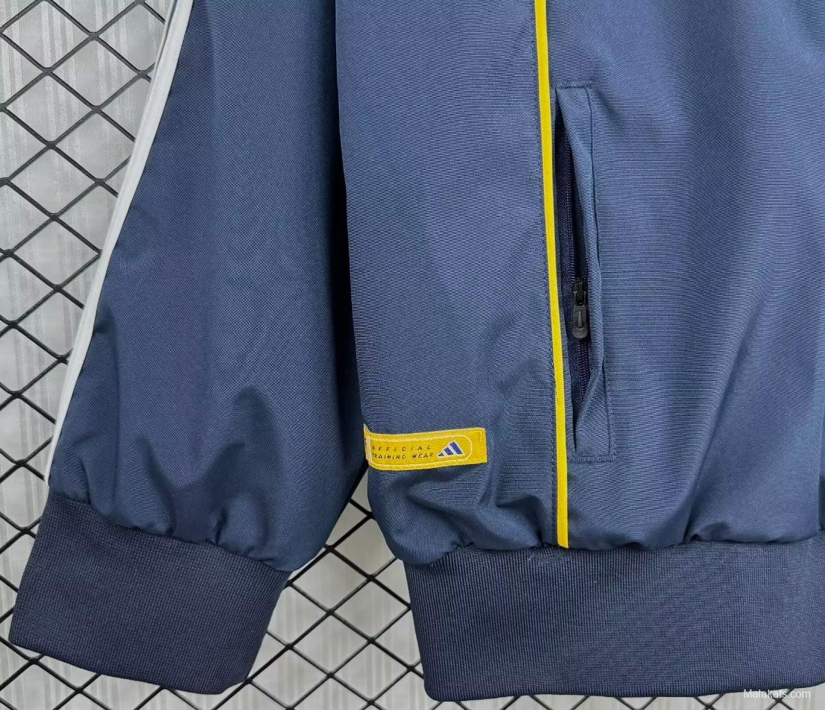 Retro 99/00 Real Madrid Navy Windbreaker