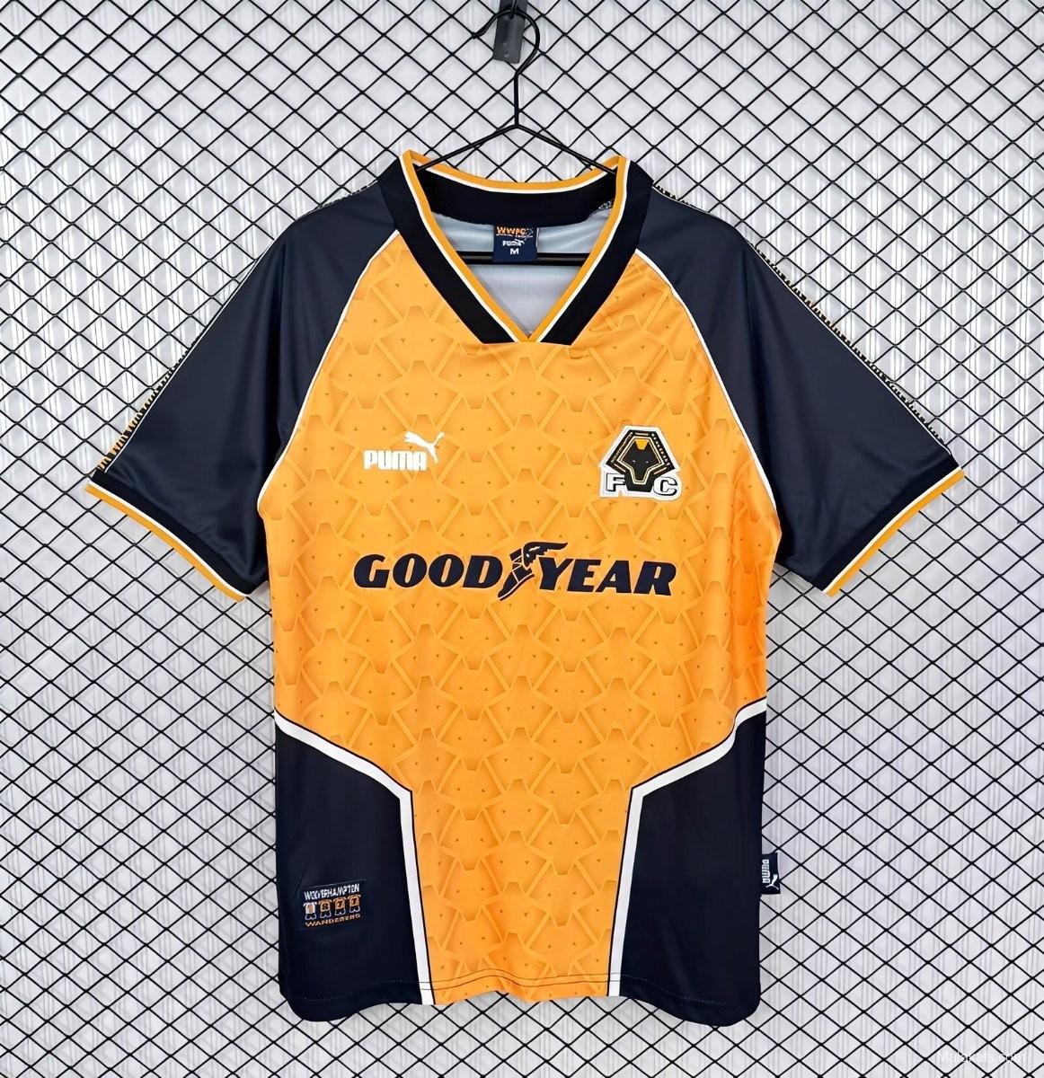 Retro 96/98 Wolverhampton Wanderers Home Jersey