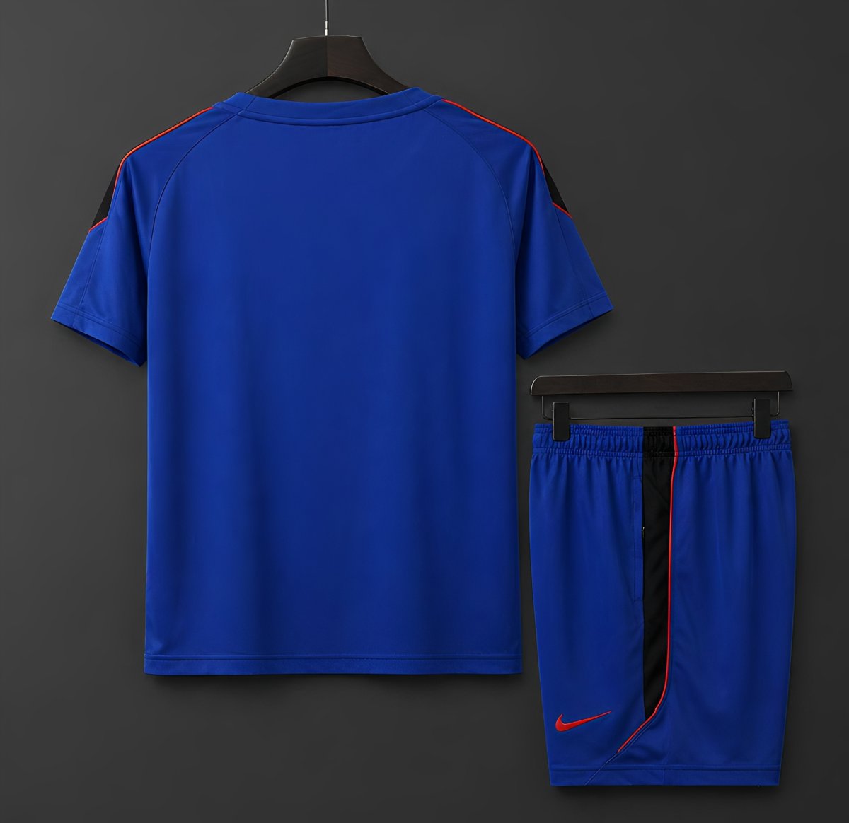 2026 Norway Away Training Blue/Red Jersey + Shorts Set