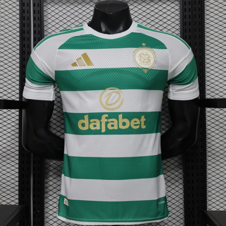 Player Version 26/27 Celtic Green & White Hooped Home Jersey