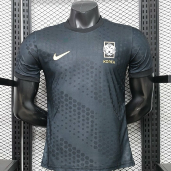 Player Version 2026 South Korea Dark Grey with Tonal Dot Allover Print Away Jersey