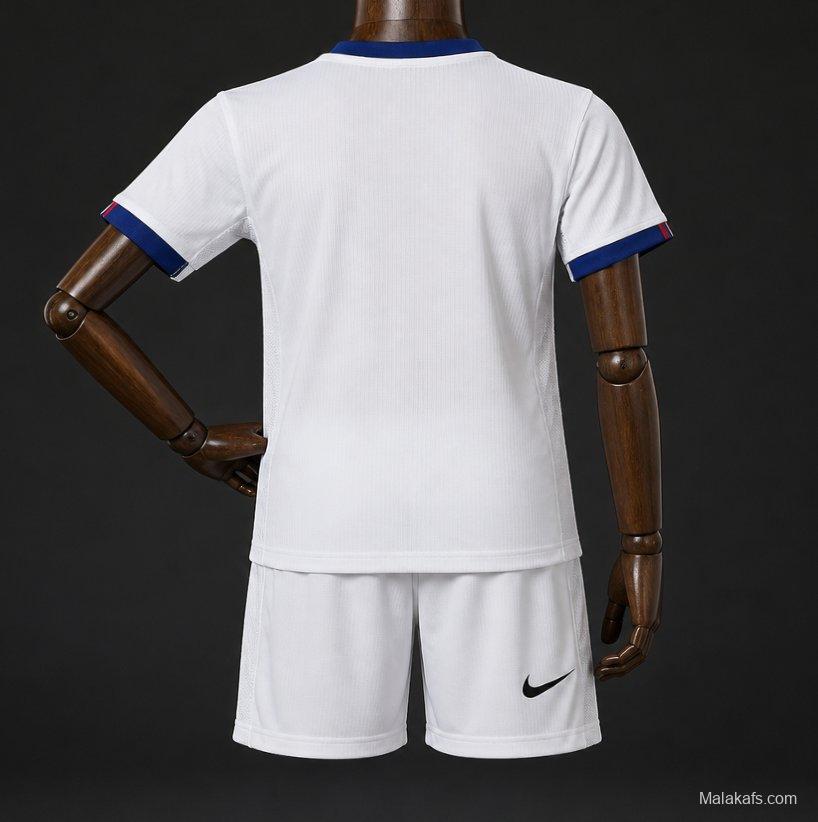 26/27 Kids  Paris Saint-Germain White  Away Jersey Kits
