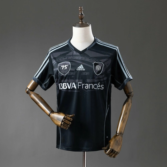 Retro 13/14 River Plate 75Th Anniversary Black Jersey