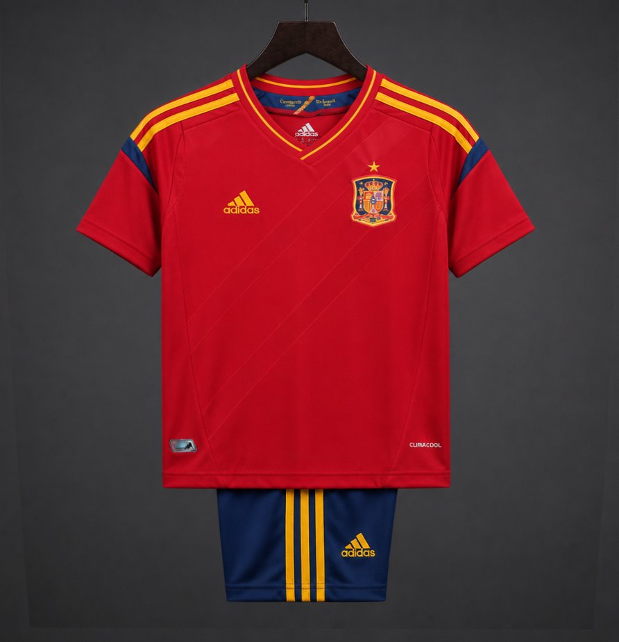 Retro Kids 2012 Spain Home Jersey