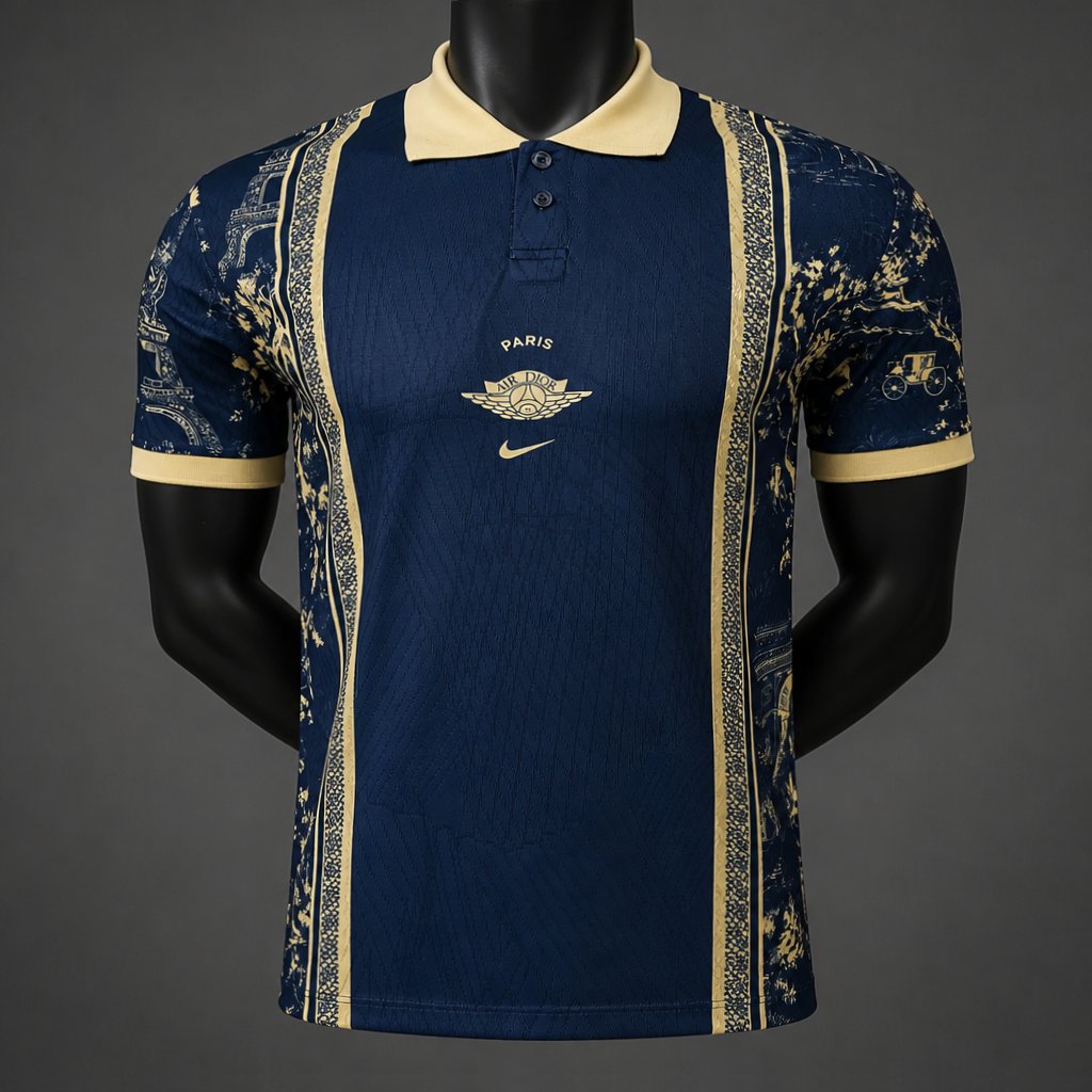 Player Version 26/27 PSG/Paris Saint Germain Air Dior POLO Navy Jersey