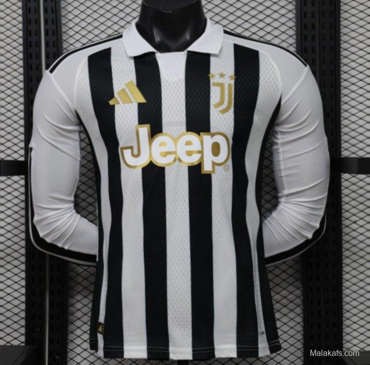 Player Version 26/27 Juventus Home Long Sleeve Jersey