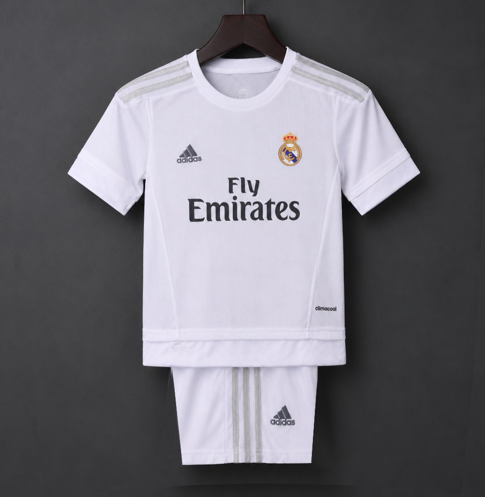 Retro Kids 15/16 Real Madrid Home Jersey