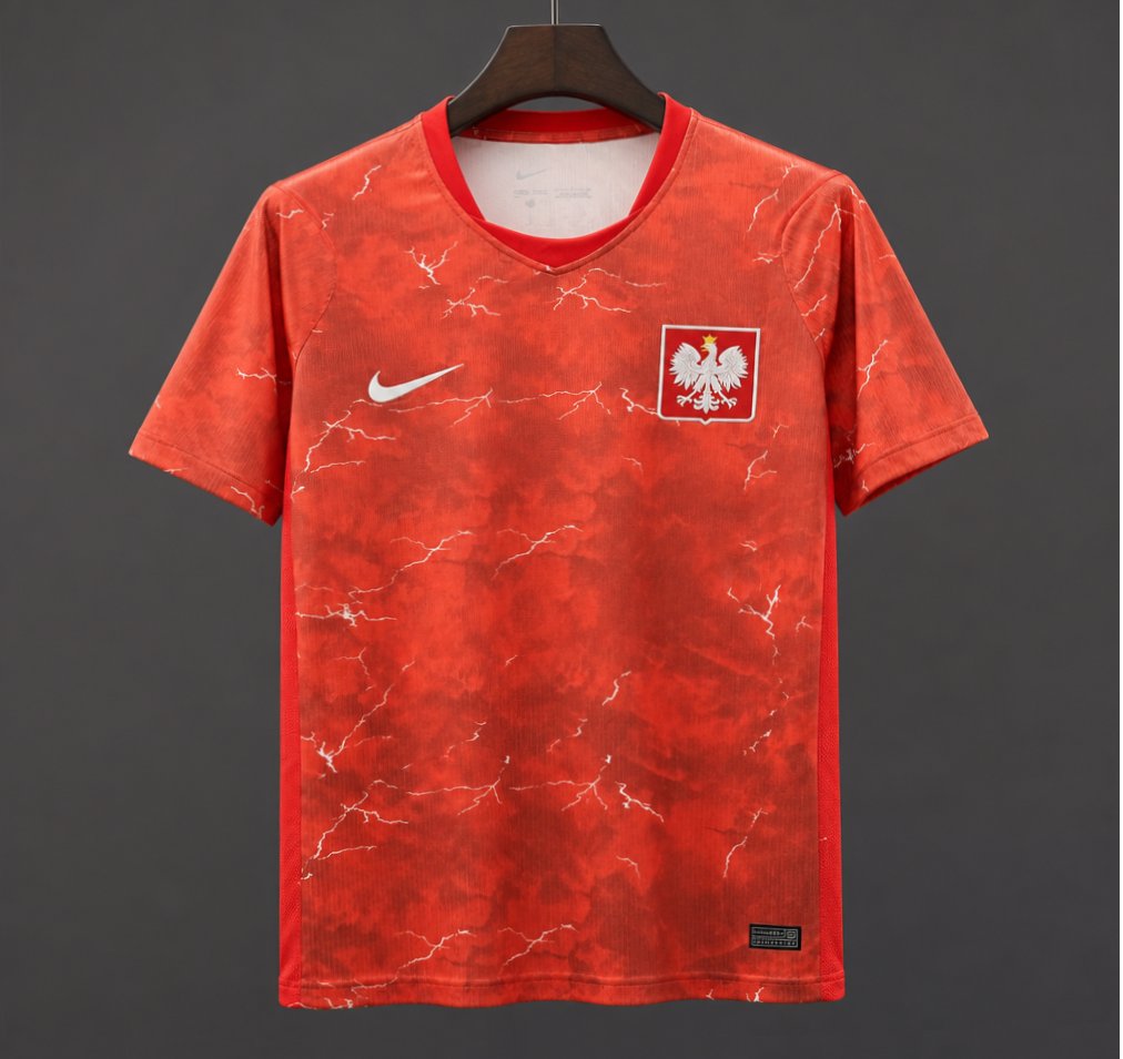 2026 Poland Away Vibrant Red Jersey