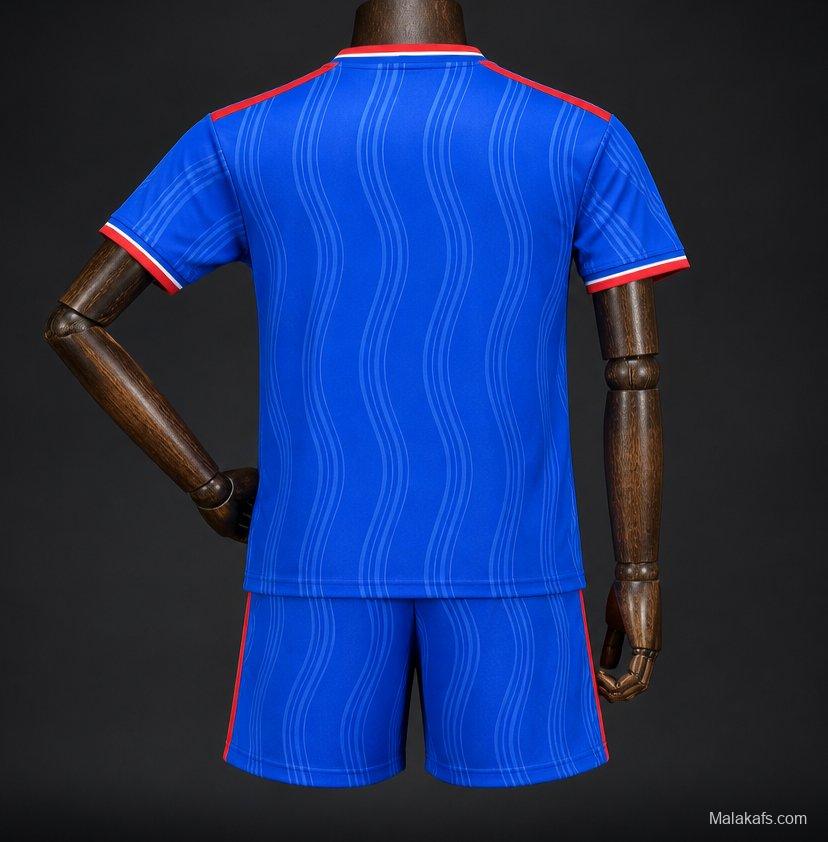 26/27 Kids Manchester United Away Blue Jersey