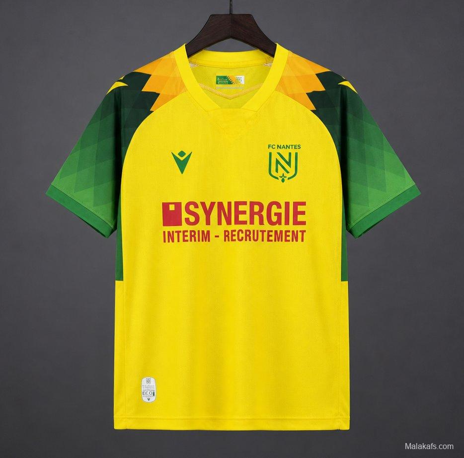 26/27 FC Nantes Home Yellow Green Jersey