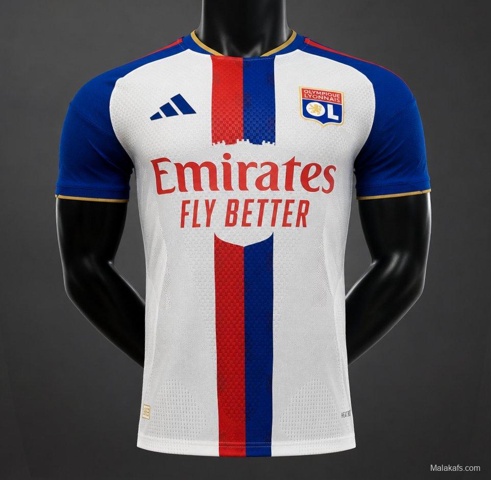 Player Version 26/27 Olympique Lyonnais Home White Jersey