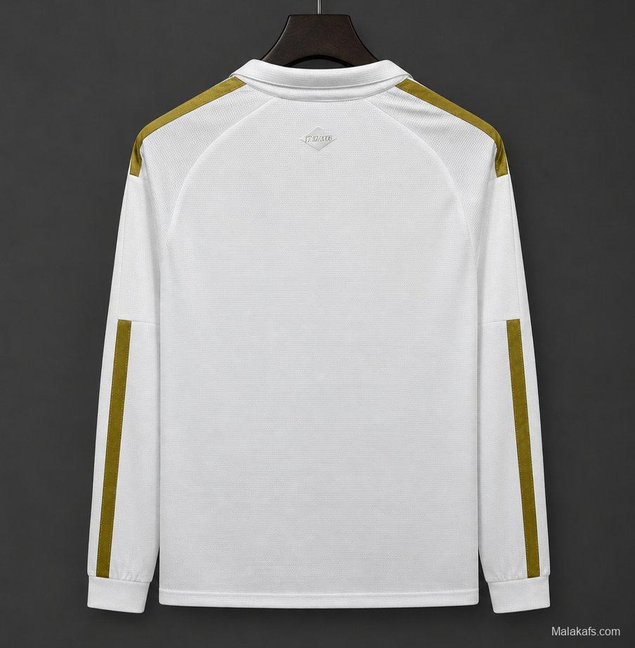 26/27 Sport Club Internacional White with Gold Stripes Long Sleeve Training Jersey