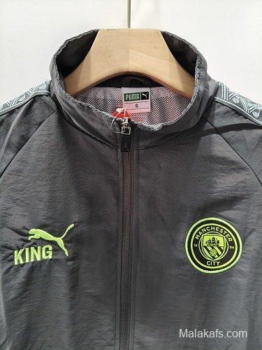 26/27 Manchester City x KING Dark Grey Windbreaker Jacket