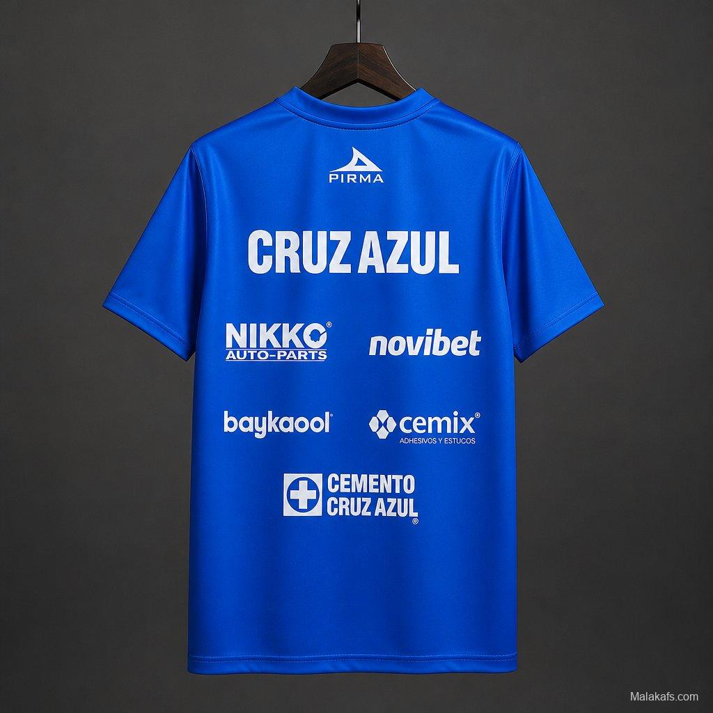 26/27 Cruz Azul La Decima Celebrates MX Championship Victory Blue  Jersey