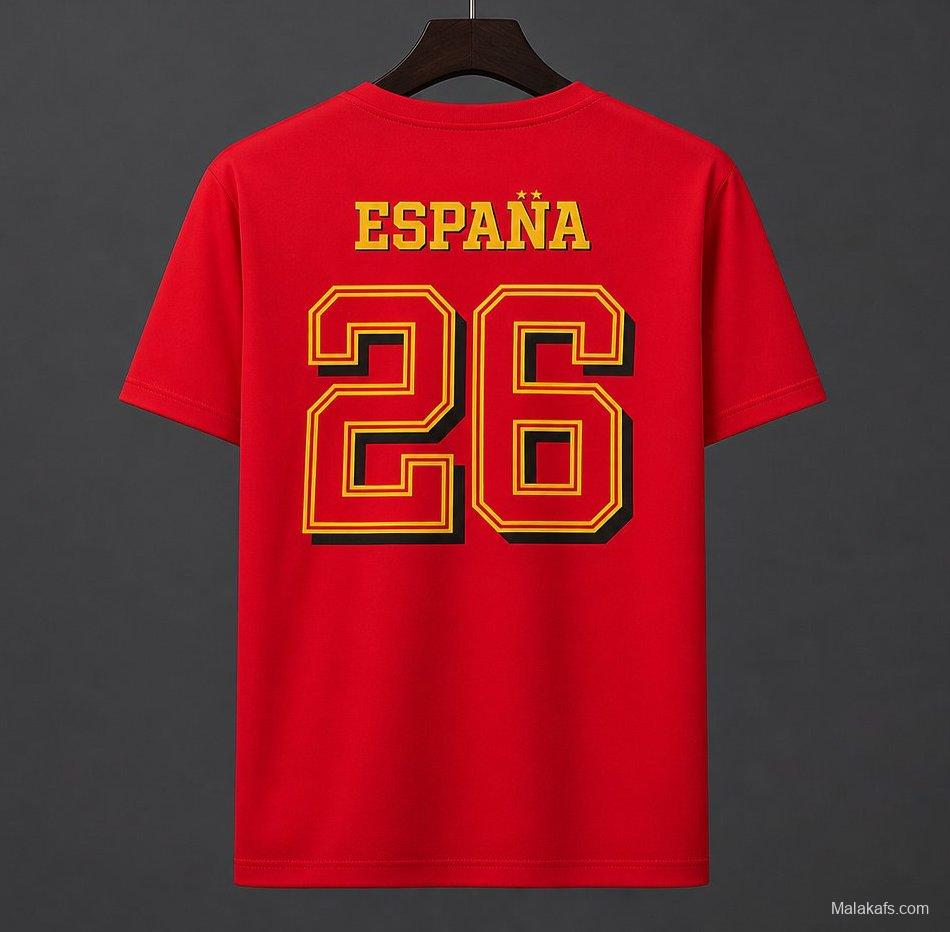 2026 Spain World Cup Champion Red T-Shirt