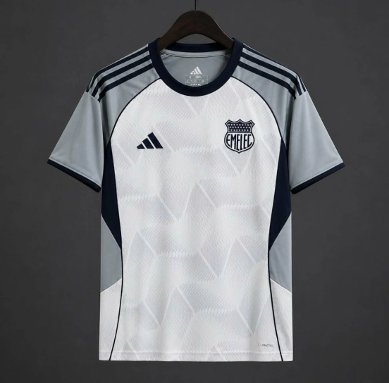 26/27 Emelec White & Grey Away Jersey