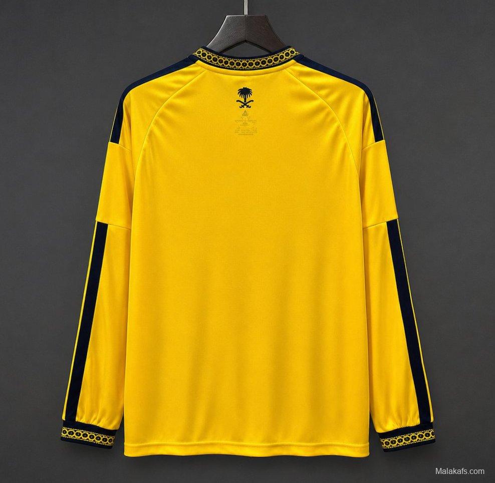 26/27 Al-Nassr Home Long Sleeve Yellow Jersey