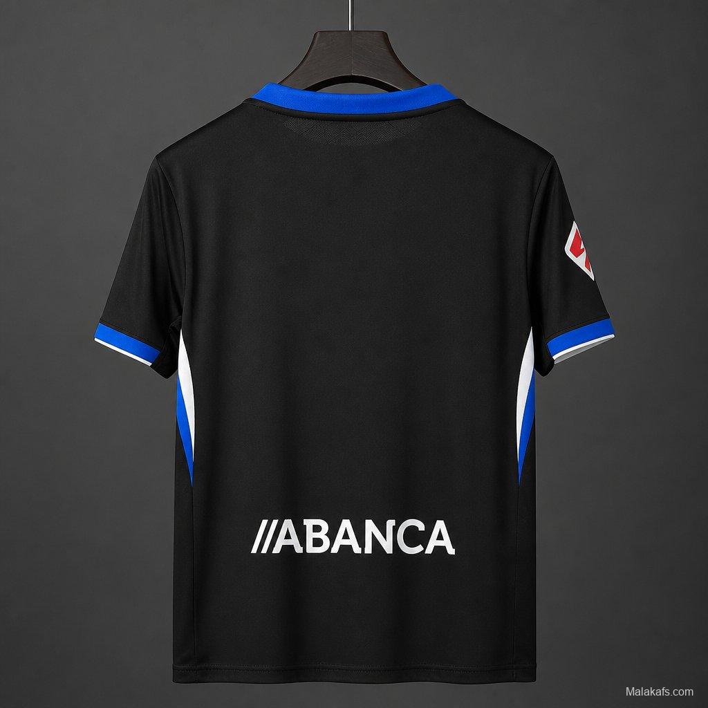 26/27 Deportivo La Coruna Away Black Jersey