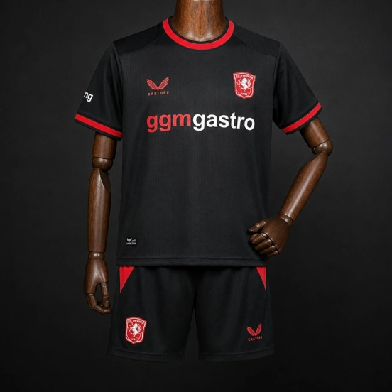 26/27 Kids Twente Away Black Jersey Kit