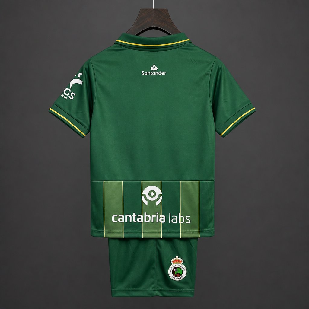 26/27 Kids Racing de Santander Away  Dark Green Jersey Kit
