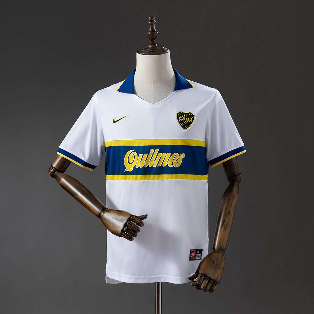 Retro 96/97 Boca Juniors Away White Jersey