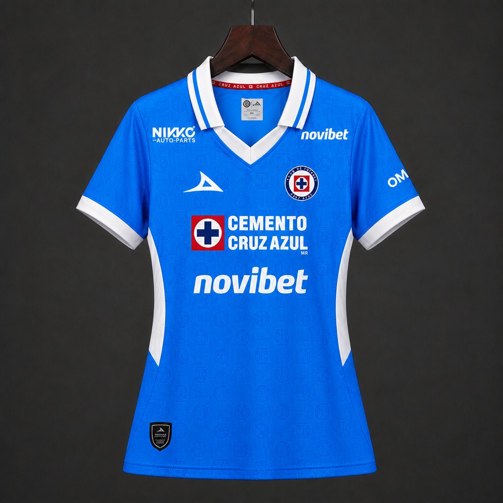 26/27 Women Cruz Azul Home Blue Jersey