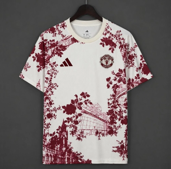 26/27 Manchester United Training Floral White Jersey